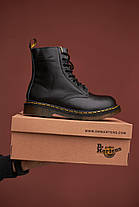 Чоловічі зимові черевики Dr. Martens Black 1460 Winter/Сапоги Доктор Мартінс унісекс зимові чорні шкіра з хутром, фото 4
