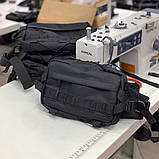 Чорна чоловіча сумка через плече NOX з тканини MK, фото 3