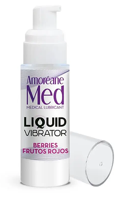 Стимулювальний лубрикант від Amoreane Med: Liquid vibrator — Berries ( рідкий вібратор), 30 ml
