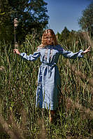 Лляне плаття-вишиванка, арт. 4547 коротке