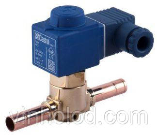 Вентиль соленоїдний 5/8" пайка Kv=3.8m3/h+котушка 220В; Castel (Італія) 1098/5А6, фото 2