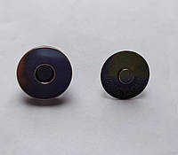 Кнопка магнит 18 мм черный никель