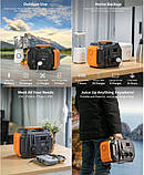 Зарядна станція Flashfish Portable Power Station A501 500W Solar Generator 540Wh 150000mAh, фото 4
