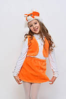 Карнавальний костюм для дівчаток лисичка розмір 30-32