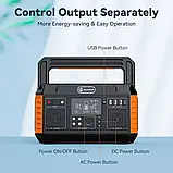 Зарядна станція FlashFish P60 Portable Power Station 560W/520Wh, фото 3
