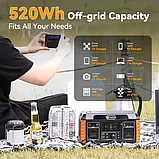 Зарядна станція FlashFish P60 Portable Power Station 560W/520Wh, фото 7