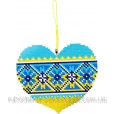 Набір для створення брелока ТМ "Biscornu" Квіти і вишиванка B-322, фото 1