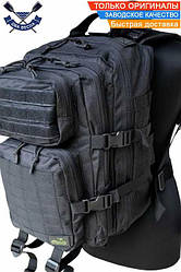 Туристичний рюкзак тактичний чорний 35 л UTRP-041 наплічник рюкзаки для полювання та риболовлі якісні рюкзак Tramp Squad