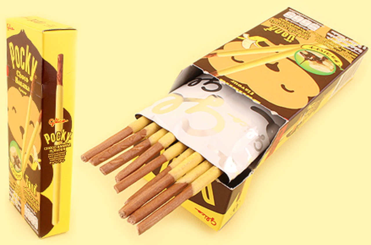 Соломка японская Glico Pocky Biscuit Sticks со вкусом банана 25 г, Таиланд - фото 1 - id-p1711801903