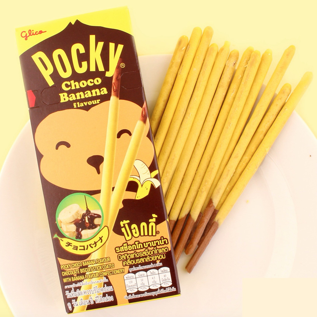 Соломка японская Glico Pocky Biscuit Sticks со вкусом банана 25 г, Таиланд - фото 3 - id-p1711801903