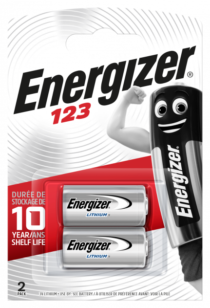 Батарейка Energizer 123 Lithium 2шт