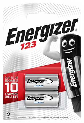 Батарейка Energizer 123 Lithium 2шт, фото 1