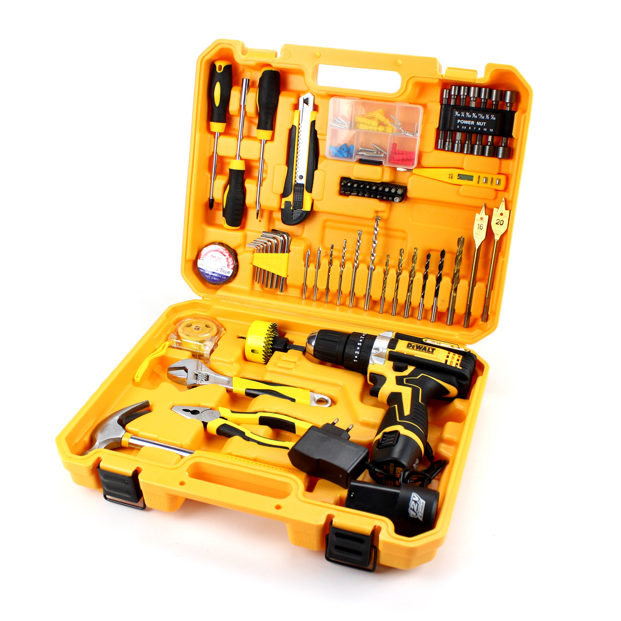 Ударний шуруповерт DeWALT DCD680 (12V 2AH) зі середньому набором інструментів (КІТ-8) Деволт