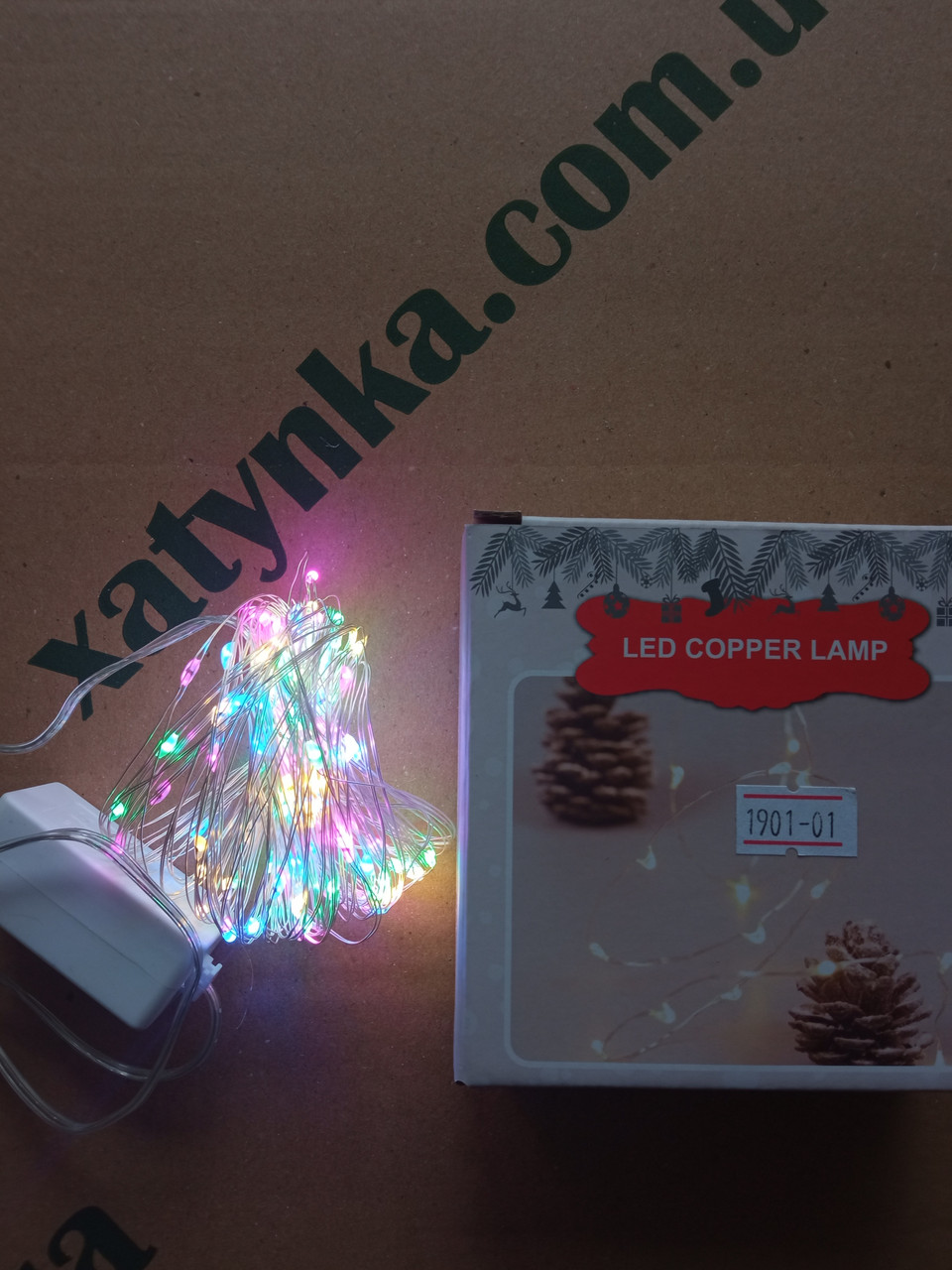Новорічна світлодіодна гірлянда РОСА 100 LED, 10м мультиколор