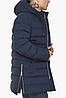 Модна чоловіча куртка зимова колір темно-синій модель 49023 54 (XXL), фото 6