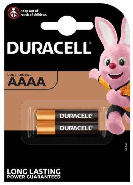 Лужна Батарейка Duracell AAAA, 1.5 V, блістер 2шт