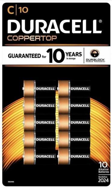 Лужні батарейки Duracell C LR14) MN1400 10 шт