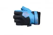 Перчатки для фитнеса и тяжелой атлетики PowerPlay 1733 B женские черно-голубые XS