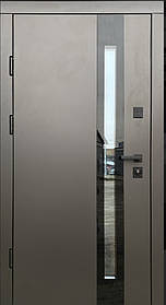 Вхідні двері Акорд Композит + терморозрив сірий композит/антрацит вулиць