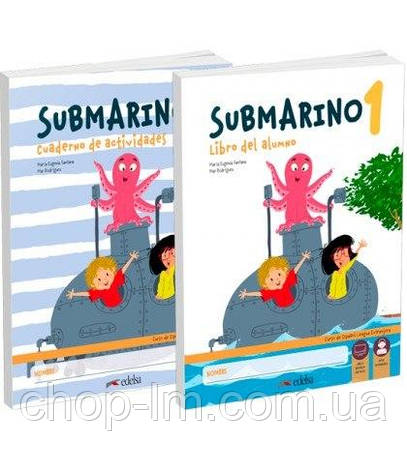 Комплект Submarino 1 Pack: Libro del alumno + Cuaderno de ejercicios + Audio descargable (Пілручник + зошит), фото 1