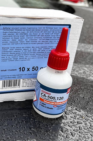 Клей COSMO CA-500.120 (Cosmoplast 505), 50 ml, фото 3