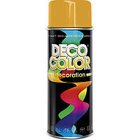 Алкидная аерозольная краска DecoColor, Желтая дыня (RAL1028) 400ml