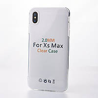Прозрачный противоударный силиконовый чехол для iPhone XS Max Clear Case 2.0mm