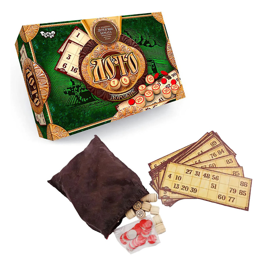 Настільна гра DANKO TOYS «Дорожнє лото», дерево (DT G51Г), фото 1