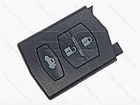 Корпус выкидного ключа Mazda CX-7, Mazda 6 и другие, нижняя часть на 3 кнопки, контакт сбоку
