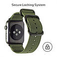 Нейлоновий ремінець Promate Nylox-38 для Apple Watch 38-40 мм Green (Уцінка) (ch_nylox-38.green), фото 2