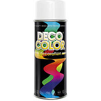 Алкидная аерозольная краска DecoColor, Белый глянец (RAL9010) 400ml