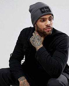 Зимова Шапка Calvin Klein (one size) СК Графіт