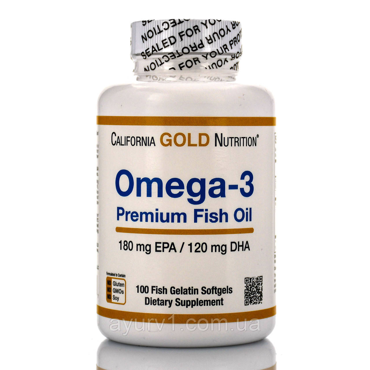 Омега, Omega-3 California Gold Nutrition 100tab