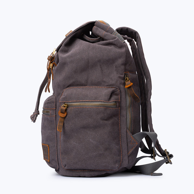 Фото рюкзак чоловічий Augur міський вінтажний сірий Фото рюкзак чоловічий Augur міський вінтажний сірий