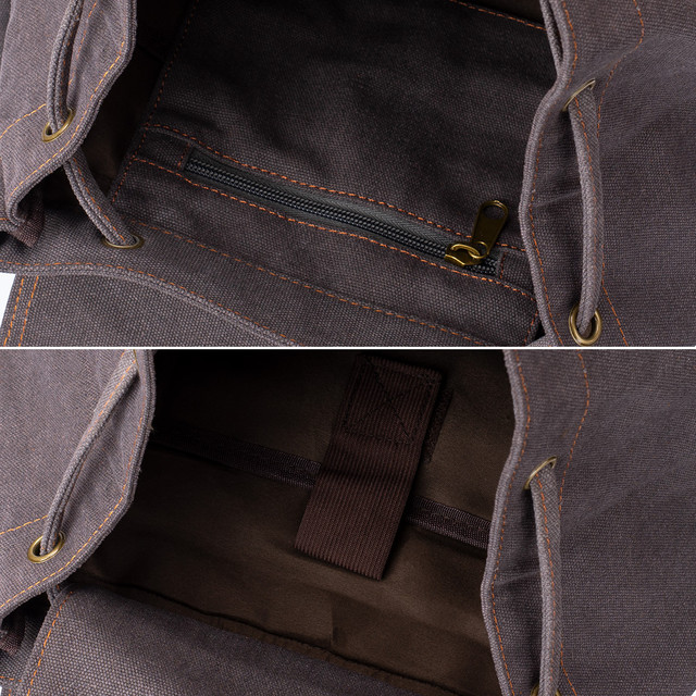 Фото рюкзак чоловічий Augur міський вінтажний сірий Фото рюкзак чоловічий Augur міський вінтажний сірий