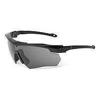Баллистические тактические очки ESS Crossbow Suppressor One c линзой Smoke Gray. Цвет оправы: Черный.