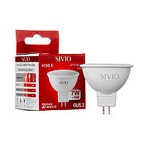 Світлодіодна лампа SIVIO 7W MR16 GU5.3 4100K