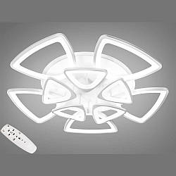 Велика люстра лед в зал Diasha 190W до 30 кв.м колір Білий 8118/5+5WH 3color