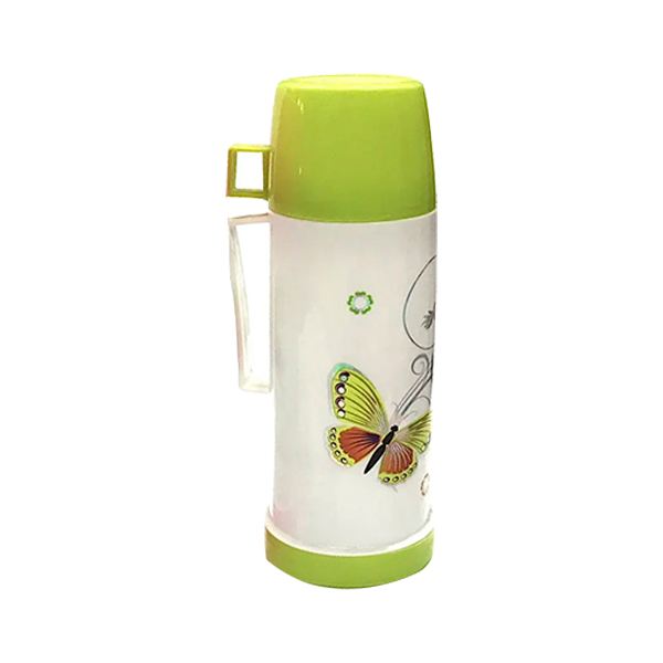 Термос вакуумний пластик та скло BN-058 680 мл Зелений, фото 1