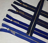 Блискавка металева №3 довжина 70см роз'ємна світла бірюза, фото 5