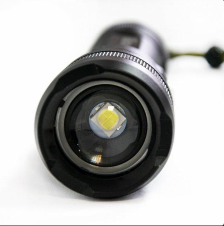 Переносной светодиодный фонарь на ремешке P90, прочный ручной фонарик с аккумулятором + USB зарядкой, GP13 - фото 1 - id-p1711939278