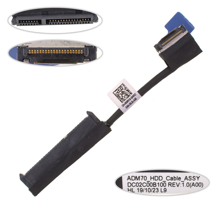 Шлейф Жесткого Диска HDD/SSD для Ноутбука DELL (Latitude: E5470, E5480 ...