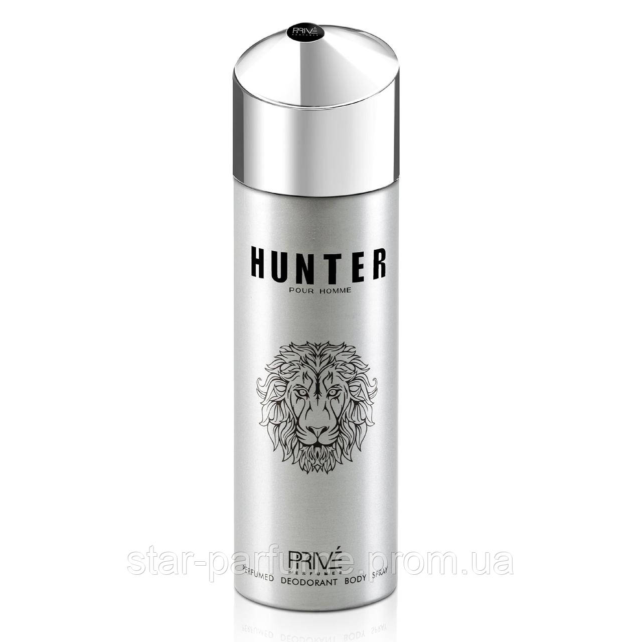 Hunter Prive Parfums, парфумований дезодорант чоловічий, 175 мл