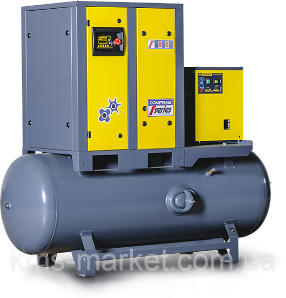 Гвинтовий компресор FRD-1110-270 на ресивері з вбудованим осушувачем