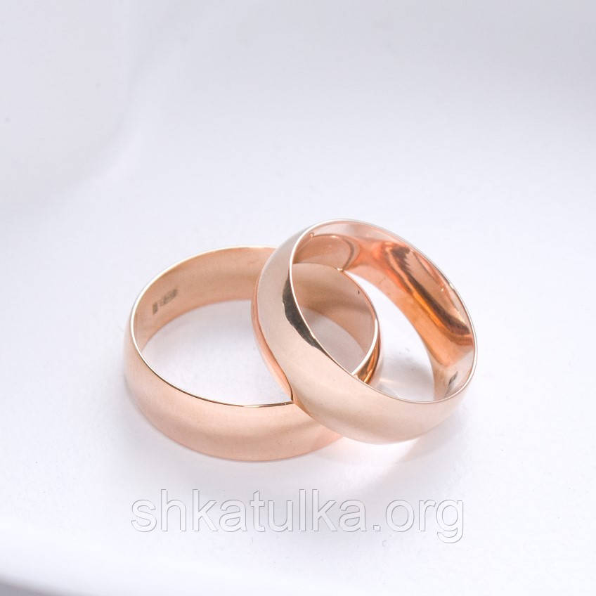 Обручки європейка срібло в позолоті