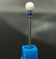 Фреза керамічна куля (синя) для манікюру та педикюру