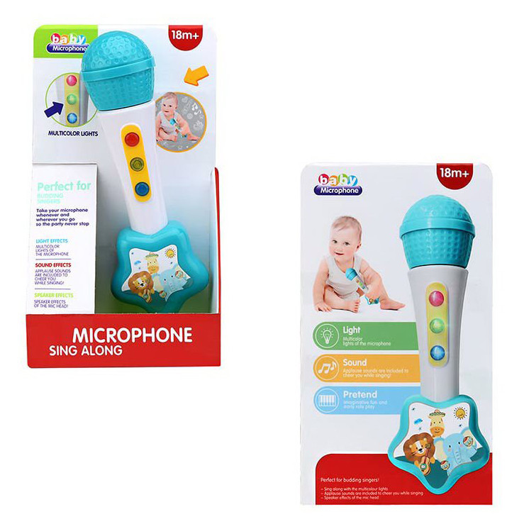 Дитячий іграшковий мікрофон 846BS зі світлом і звуком, фото 1