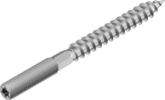 Сантех-Шпилька М8/7,3х80 комбинированная Цинк белый S6/TX25