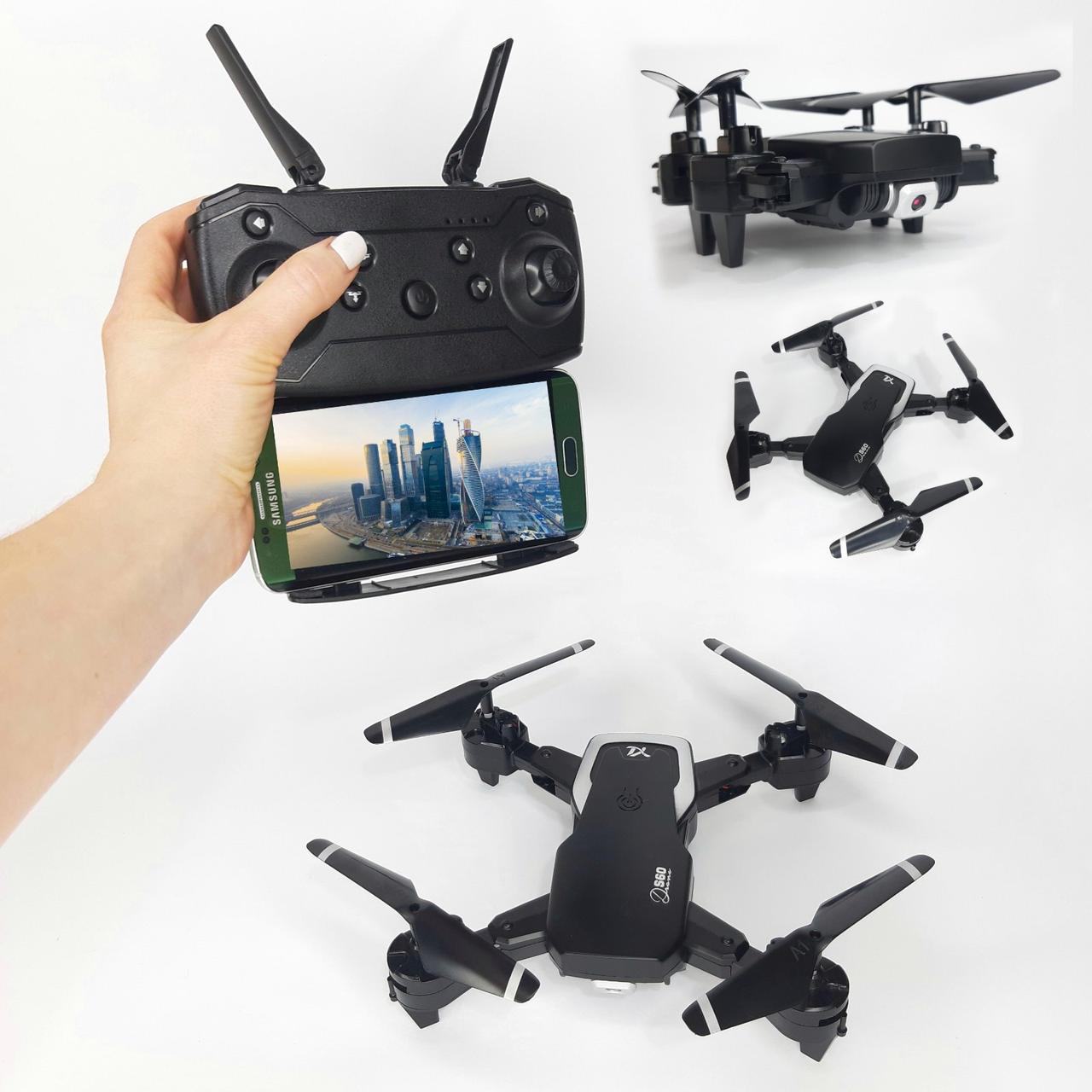 Квадрокоптер дрон з WiFi камерою YLS60 Quadcopter із сумкою-переноскою для зберігання