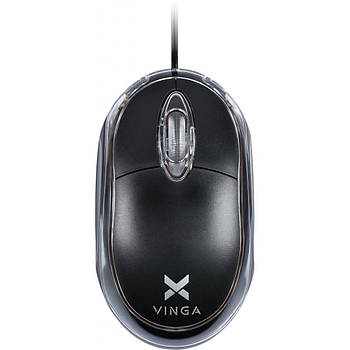 Мишка дротова Vinga MS-201BK Black